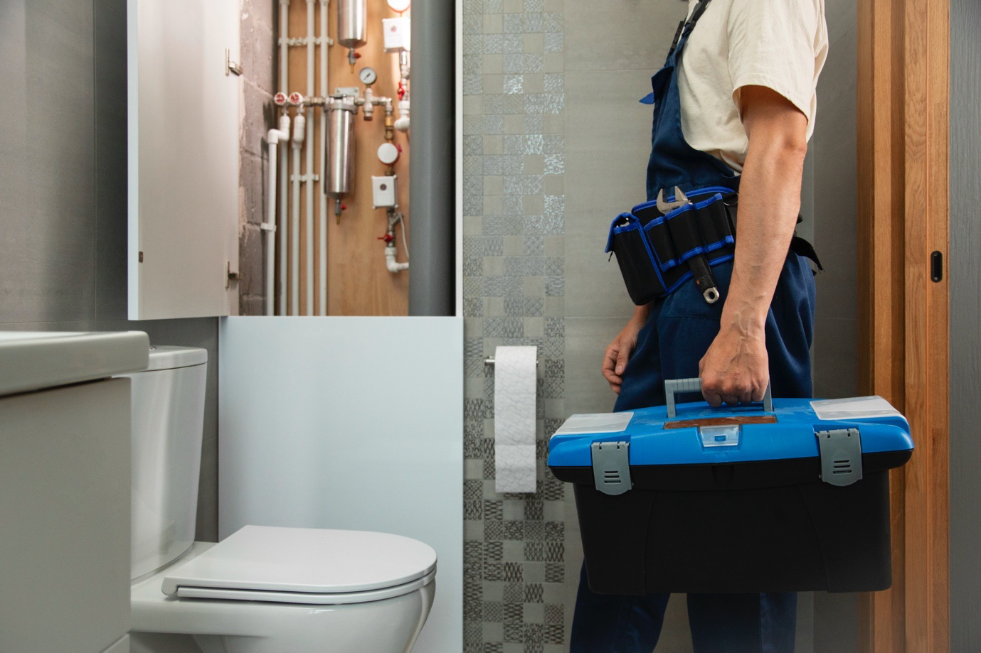 Professional toilet installation by a plumber in Brockton, MA